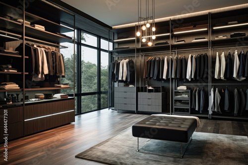 A Contemporary Urban Oasis: Discover the Modern Walk-in Closet with Sleek and Stylish Design