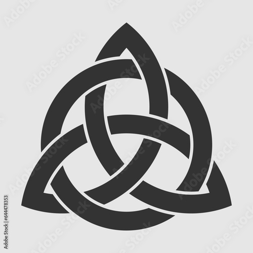 Celtic knot isolated on white background. Vector illustration