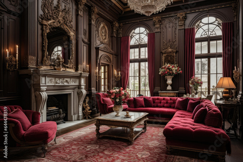 Step into a Luxurious Victorian Era with this Exquisite Living Room Interior Design