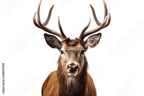 Portrait of a Deer Isolated on a Transparent Background PNG. Generative Ai © Haider