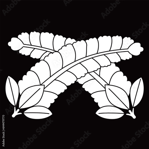 家紋です。違い藤といいます。