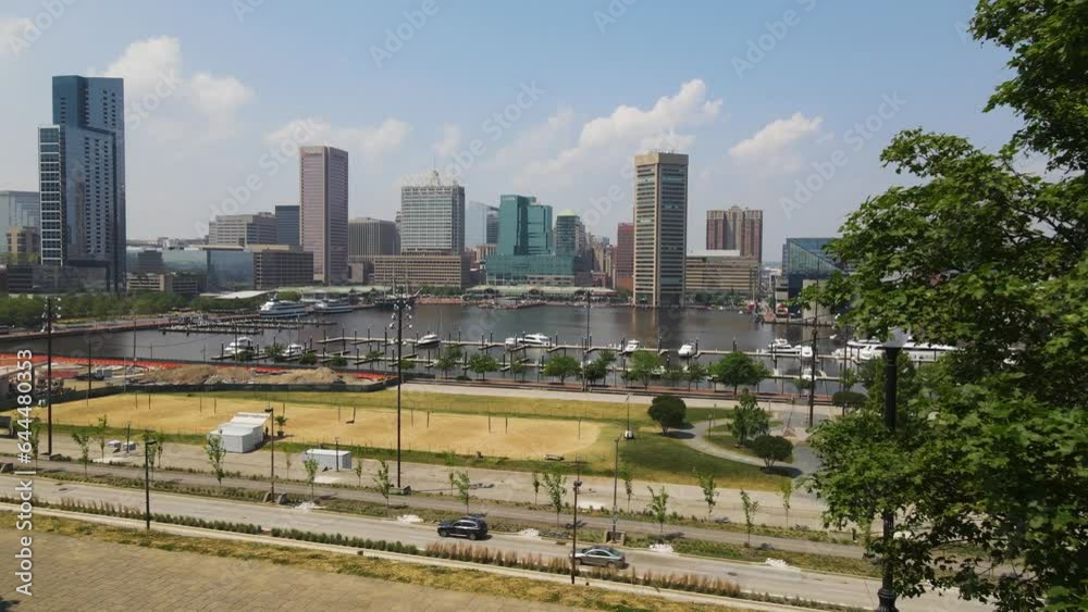 Aerial view of Baltimore cityscape, Maryland, United States. Aerial view of Baltimore cityscape, Maryland, United States.