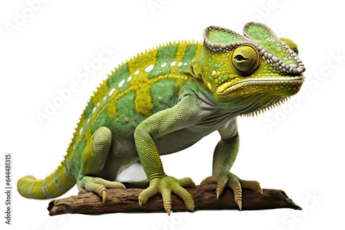 Beautiful Chameleon Isolated on a Transparent Background PNG. Generative Ai © Haider