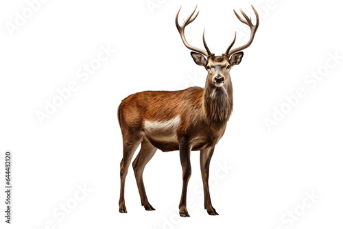 Deer Isolated on a Transparent Background PNG. Generative Ai