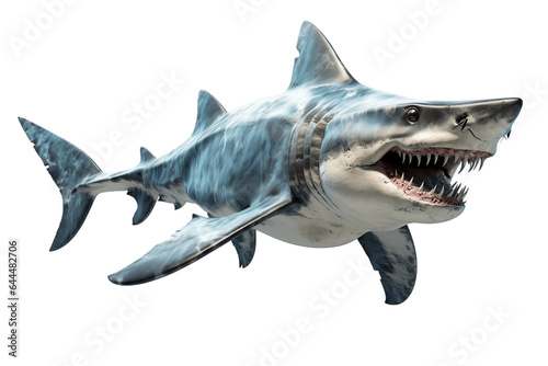 Hammerhead Shark Isolated on a Transparent PNG Background. Generative Ai