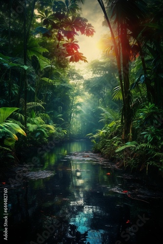 Amazon forest in the morning