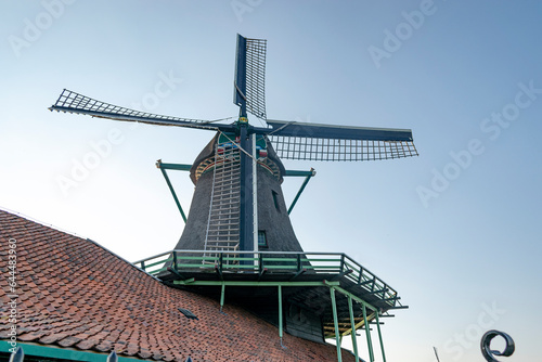 Moinhos de Vento em Zaanse Schans, Holanda, Países Baixos photo