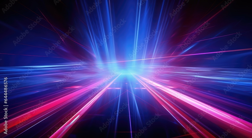 abstract futuristic neon background with glowing ascending lines. Fantastic wallpaper abstract futuristic neon background with glowing ascending lines. Fantastic wallpaper