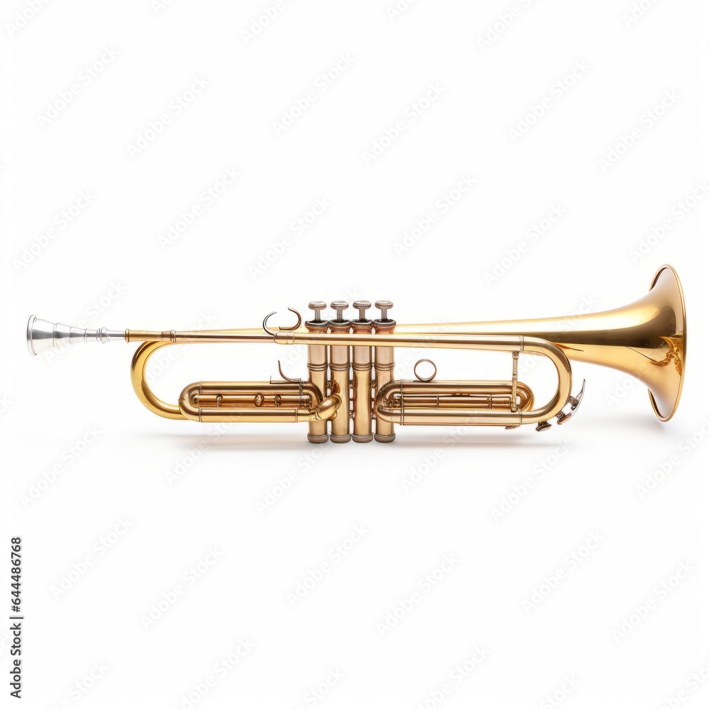 Fototapeta premium trumpet isolated on white background