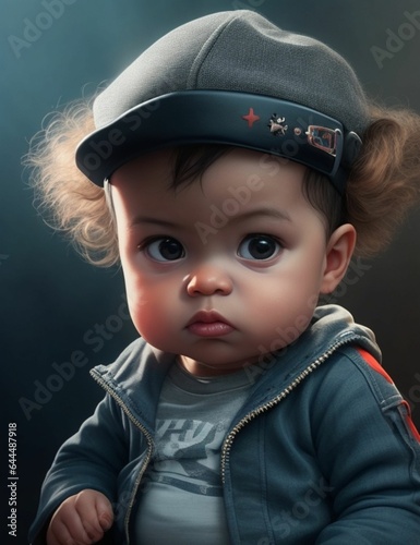 little child in a hat