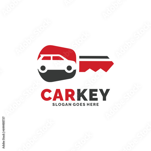 Car key logo design vector illustration