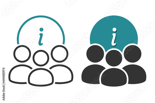 Person inform icon. About us. Illustration vector