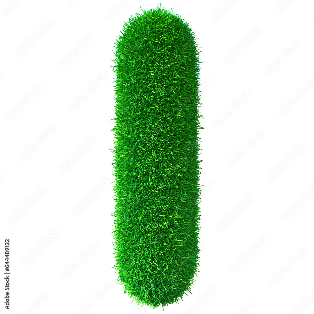 Grass Letter I - green alphabet font grass Grass Letter I - green alphabet font grass
