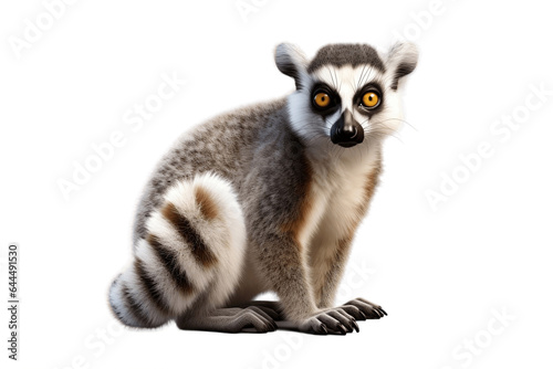 Lemur Isolated on a Transparent PNG Background. Generative Ai © Haider