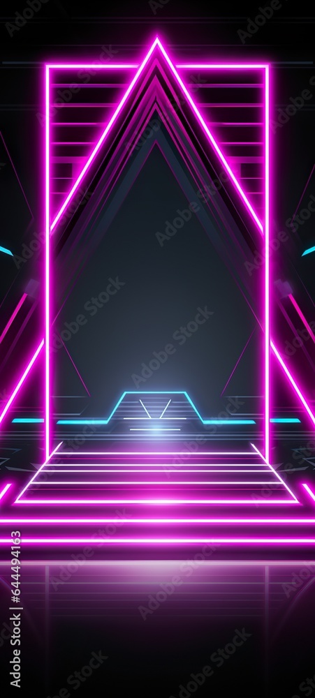 Naklejka premium Abstract background for iPhone made with Ai generative technology