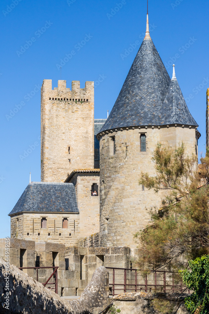 Une tour du château comtal de Carcassonne