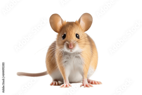 Mouse Isolated on a Transparent PNG Background. Generative Ai