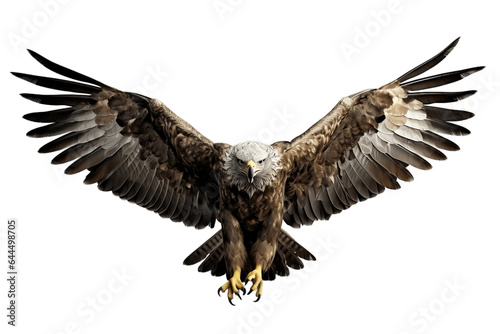 Beautiful Eagle Isolated on a Transparent PNG Background, Render. Generative Ai © Haider