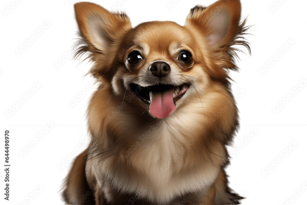 Beautiful Puppy Isolated on a Transparent PNG Background with Rendering. Generative Ai
