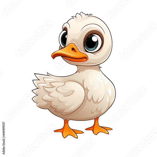 Cute Duck Clipart Illustration