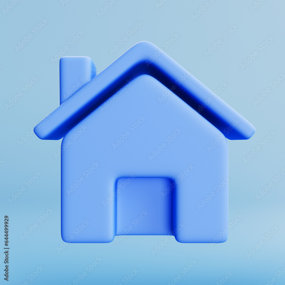 Home icon symbols. 3d house isolated illustration design. You can use for UX design, UI, print ads. 3d illustration Home icon symbols. 3d house isolated illustration design. You can use for UX design, UI, print ads. 3d illustration