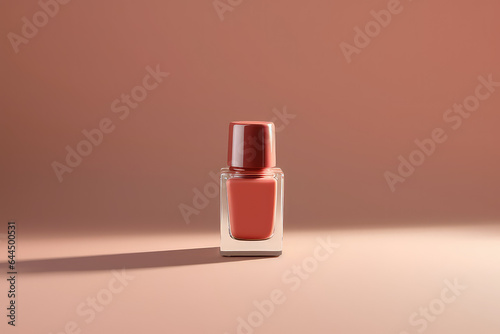 Minimalist modern product package branding mockup, nail polish or perfume bottle. Creative template with copy space.  © SnowElf