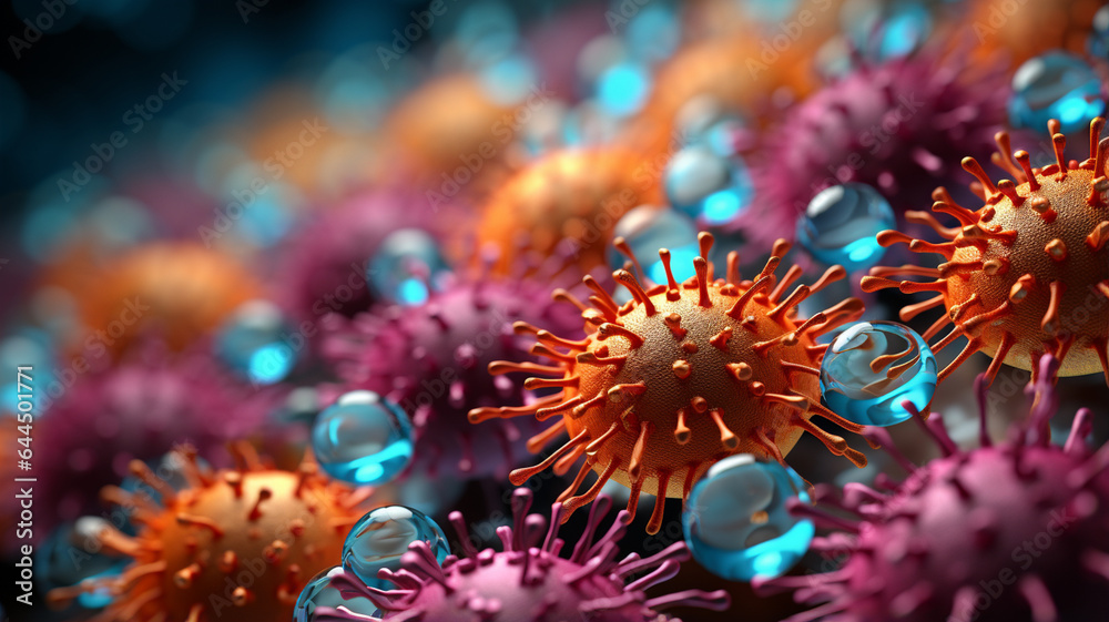 Fototapeta premium Structure of the Coronavirus VOC, photorealistic version