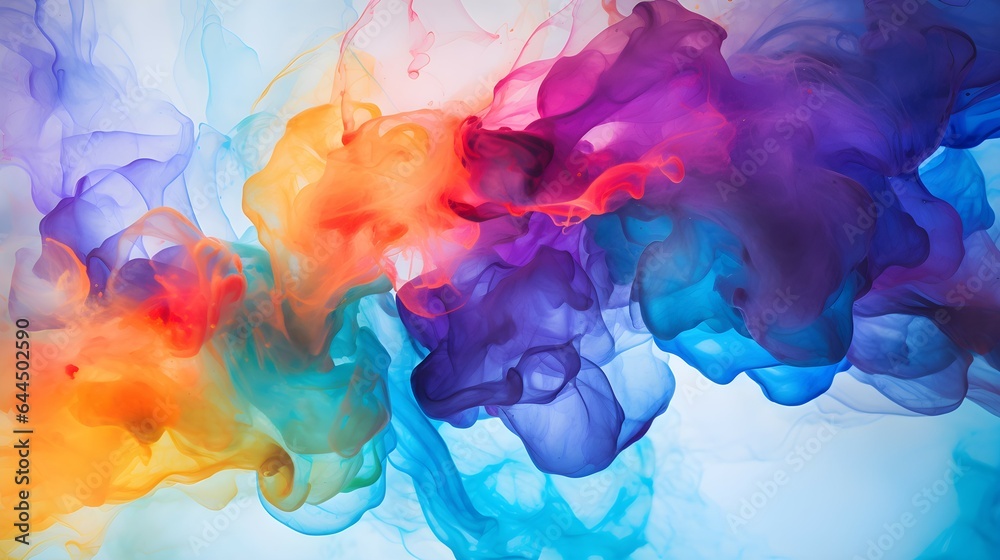 Fototapeta premium Abstract Watercolor: A Mesmerizing Dive into the World of Abstract Artistry