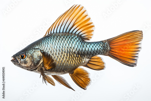 Carp fish isolated in white background
