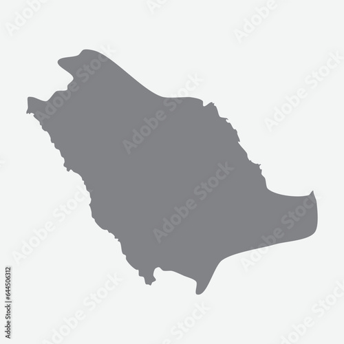 Saudi Arabia silhouette map