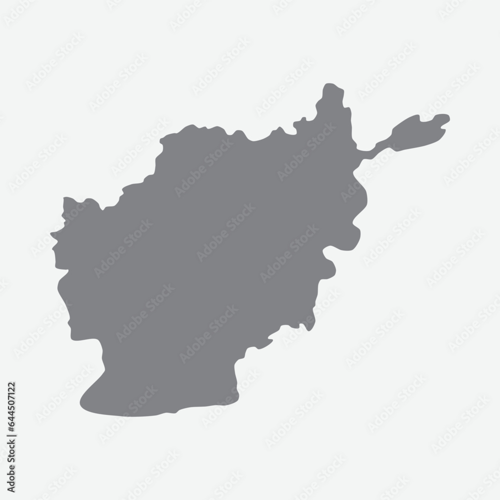 Afghanistan silhouette map