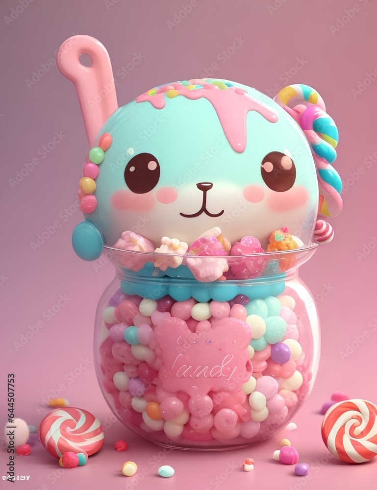 easter bunny with candy
