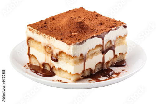 tiramisu isolated on white background PNG