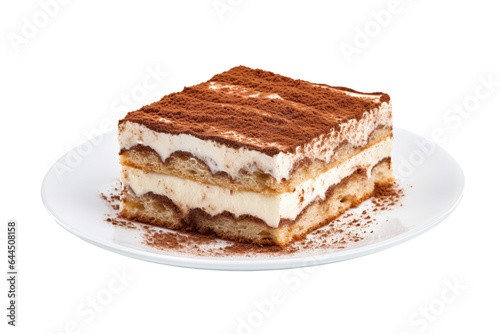 tiramisu isolated on white background PNG