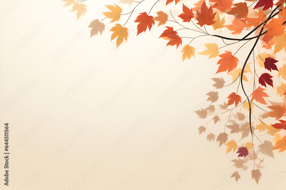 Autumn background with maple leaves and copy space. Autumn background with maple leaves and copy space.