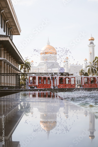 One of Brunei Darussalam attraction place, Omar Ali Saifuddien Mosque.