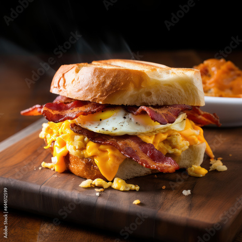 classic bacon and egg breakfast sandwich