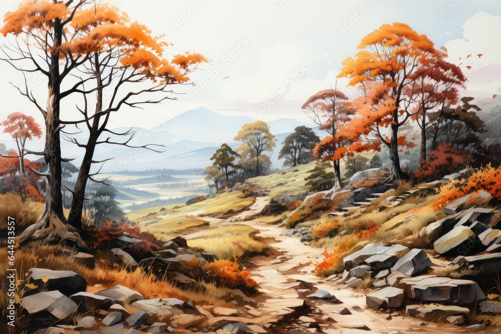 Obraz premium autumn in the mountains