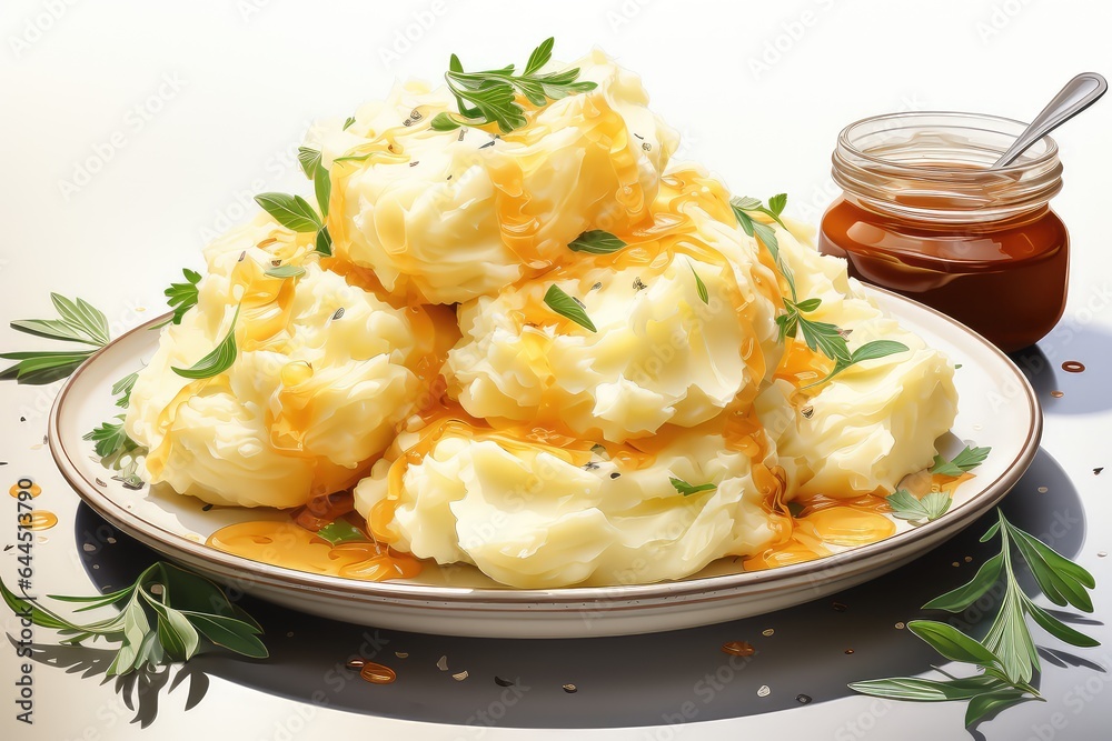 mashed potatoes with sauce mashed potatoes with sauce