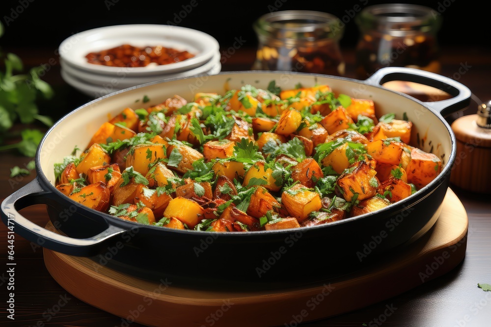 stew with vegetables and rice