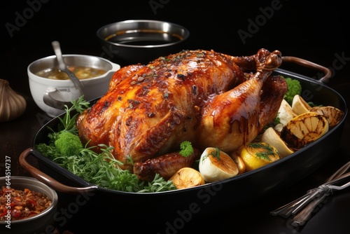 roasted chicken on a plate