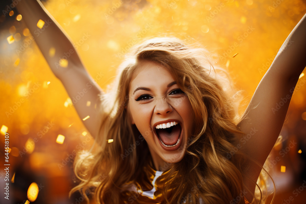 Girls from the cheerleading team emotionally support the team and