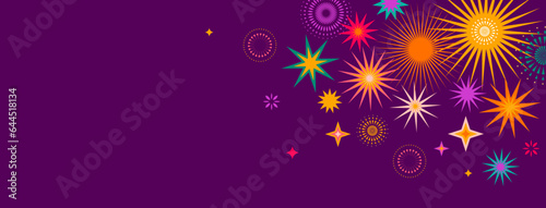 Festival, Fireworks, Anniversary event background