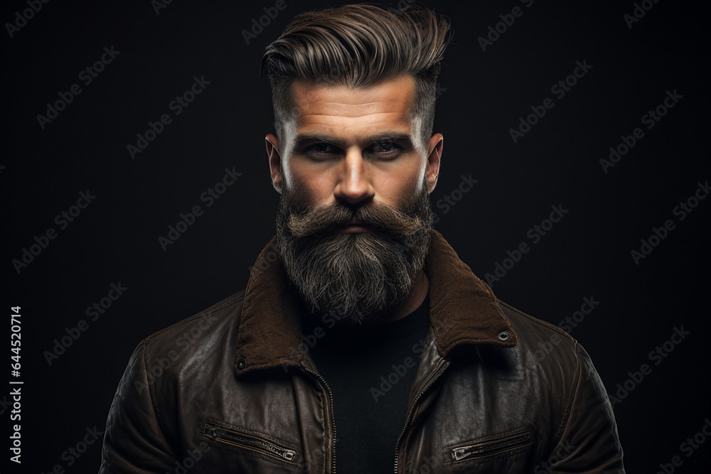 Generative ai collage photo of model man pop star with perfect hairstyle using new modern gel Generative ai collage photo of model man pop star with perfect hairstyle using new modern gel