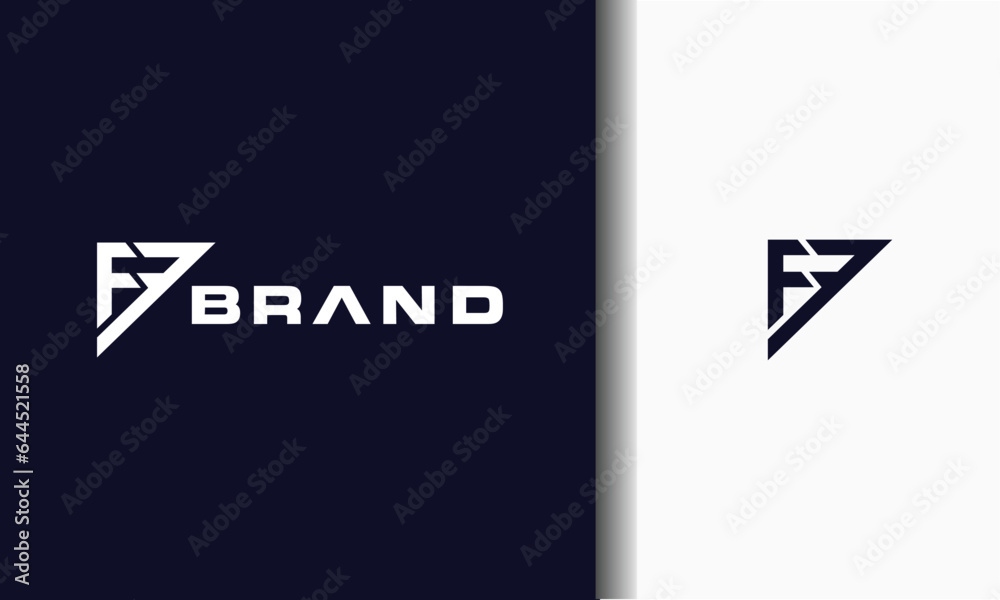 Obraz premium monogram letter FF logo