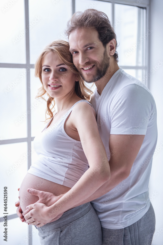 Happy couple waiting for baby Happy couple waiting for baby