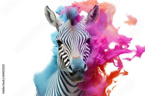 Zebra colourful