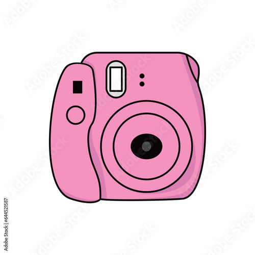 polaroid camera vector illustration. photography sign and symbol