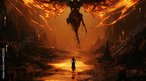Satanic Rituals: The Female Demon's Realm Created by AI