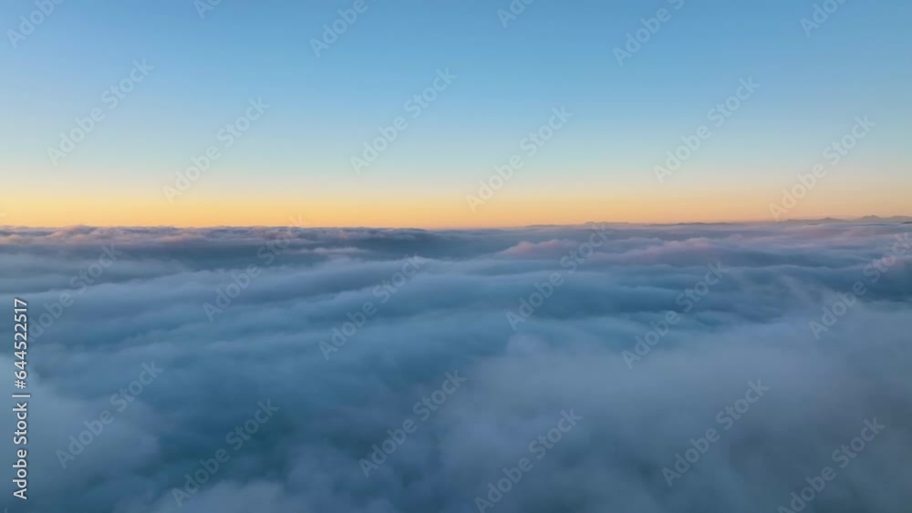 Aerial view of a foggy sunset from Signal Hill, Cape Town, South Africa. Aerial view of a foggy sunset from Signal Hill, Cape Town, South Africa.